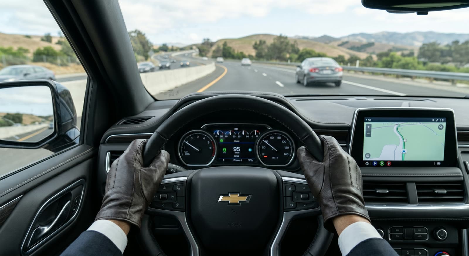 A professional behind the wheel.