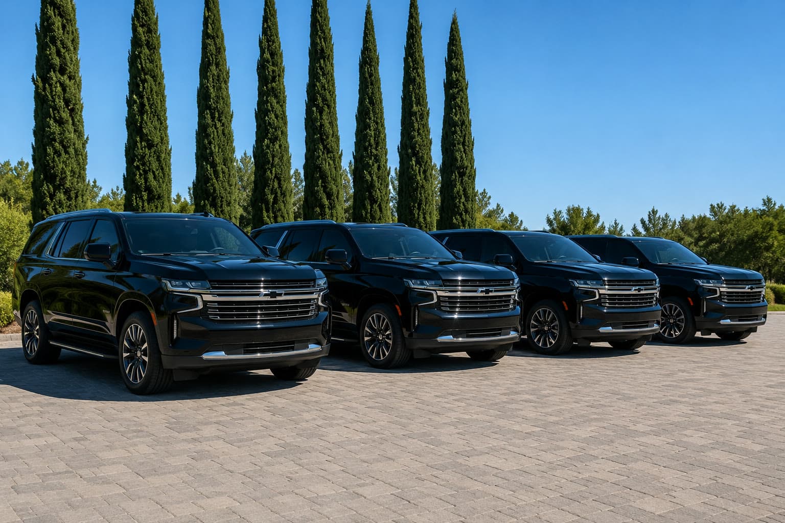 Black Car Airport Transportation Chevrolet Suburban fleet